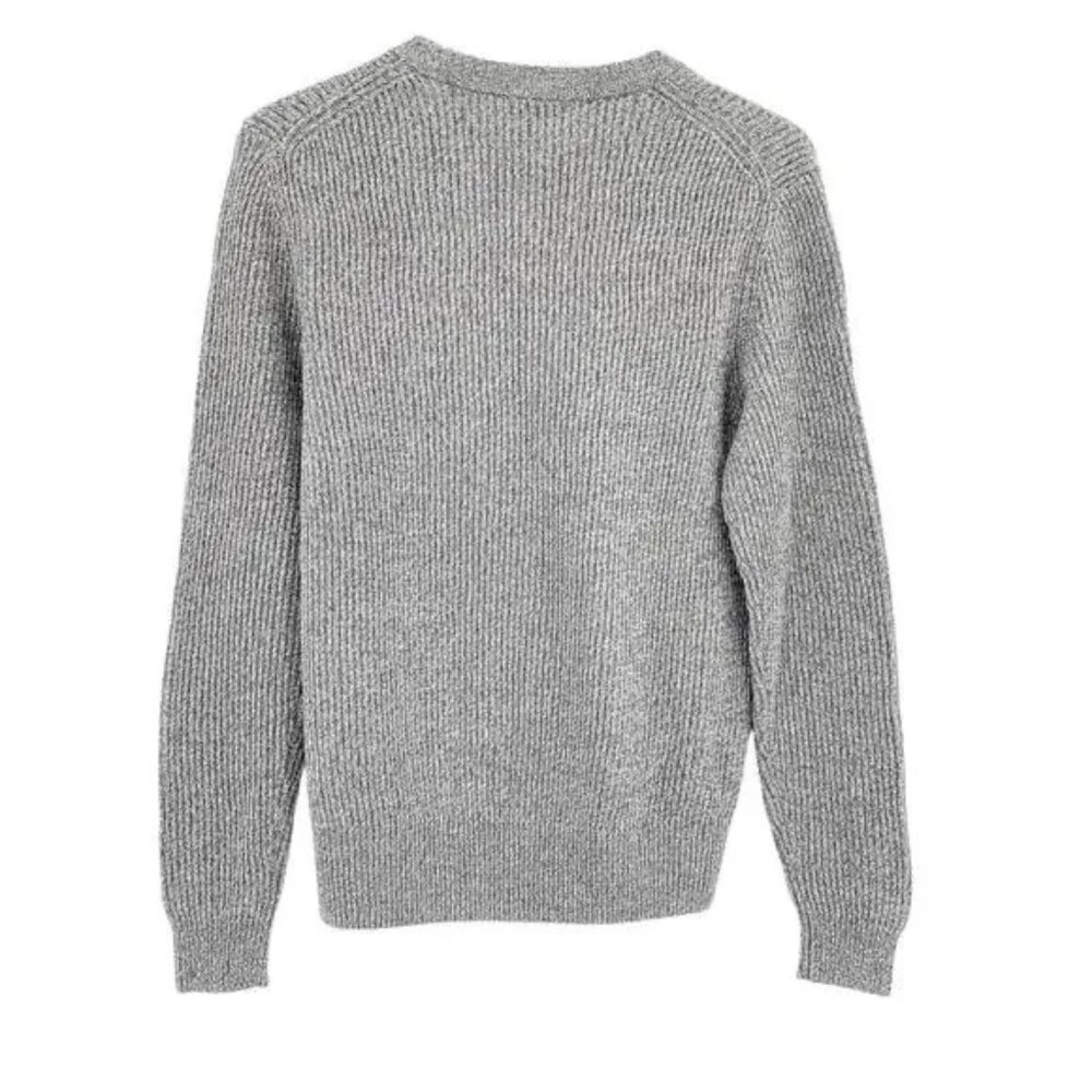 NWT AYR Sweater The Sloop Soft Gray TV Color Fuzzy Merino Wool - Picture 2 of 6